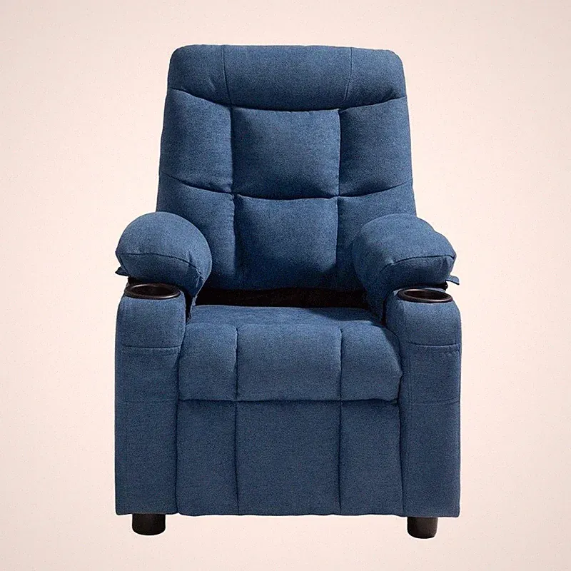 Kids Recliner Adjustable Backrest Comfortable Sofa W/ Cup Holders & Storage